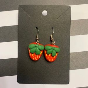 cute strawberry earrings